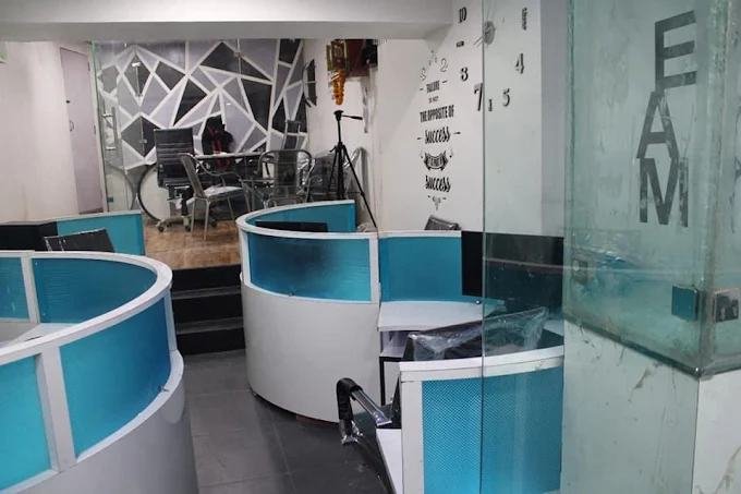 Workstation booths at Renew Coder IT company office, Batala